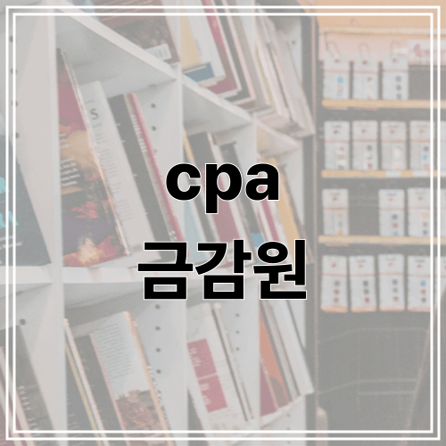 cpa 금감원
