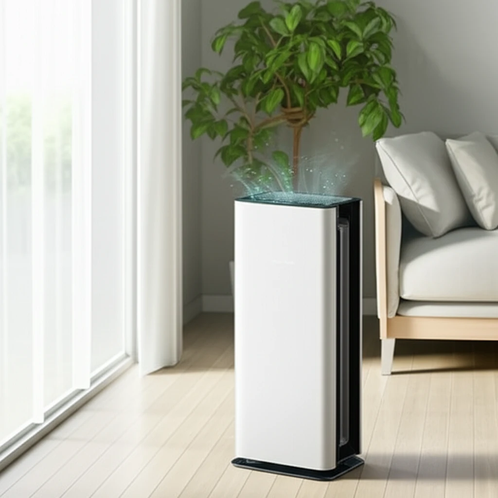 실내 미세먼지 제거를 위한 공기청정기..