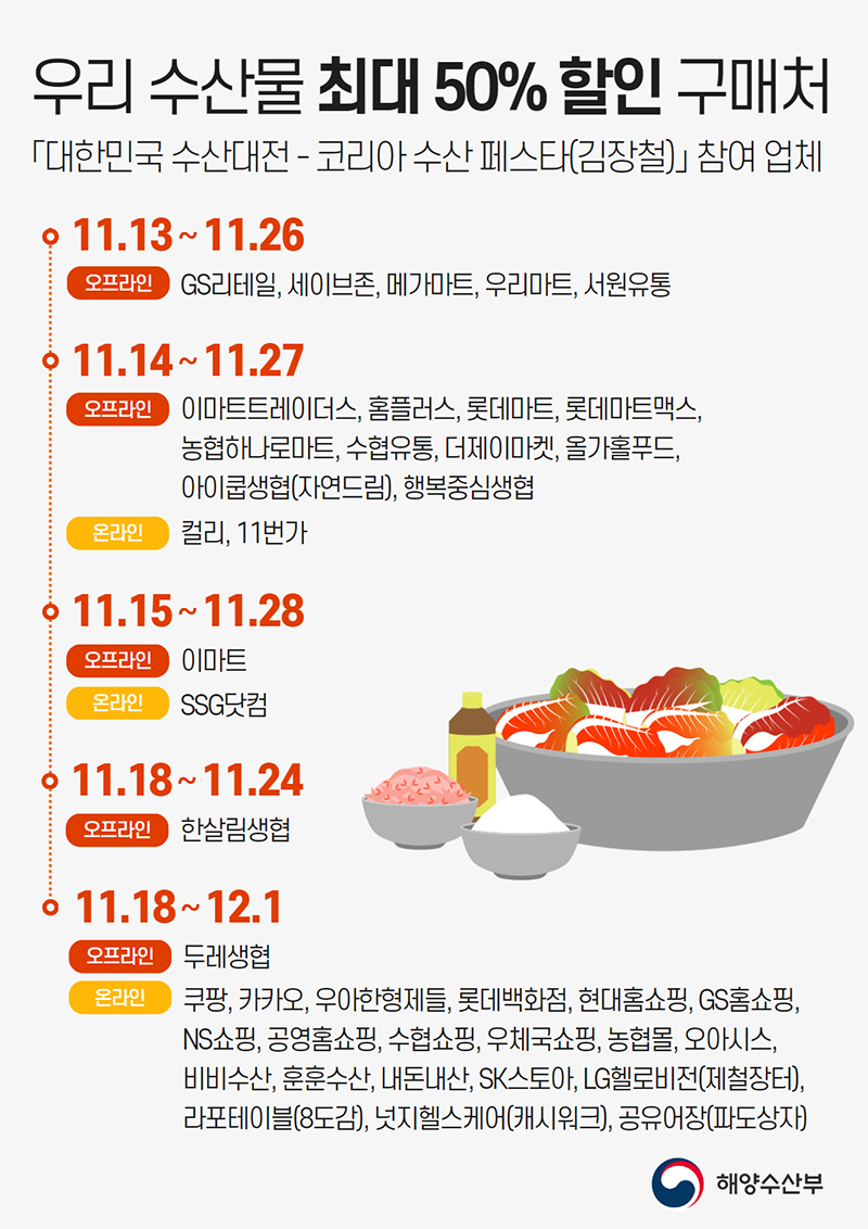 할인기간 및 장소