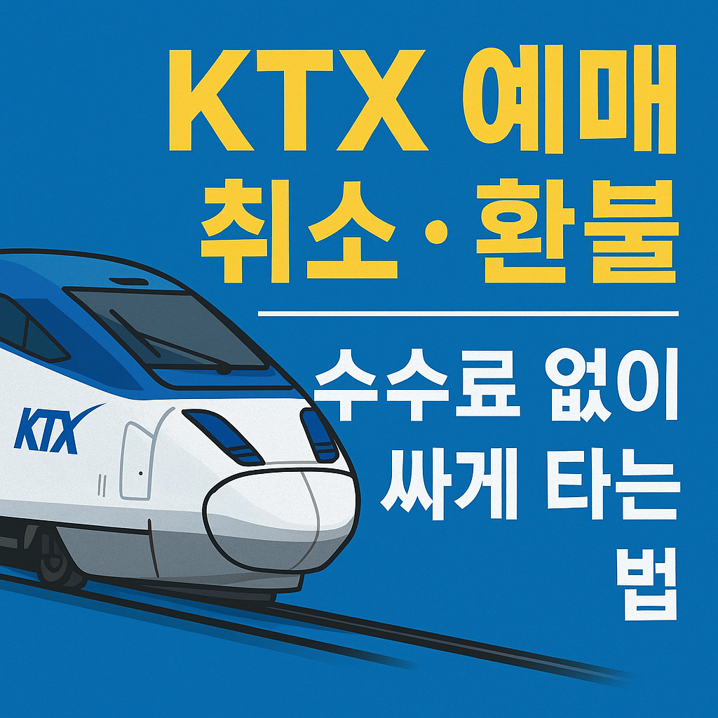 KTX train reservation and refund_KTX예매및 취소환불