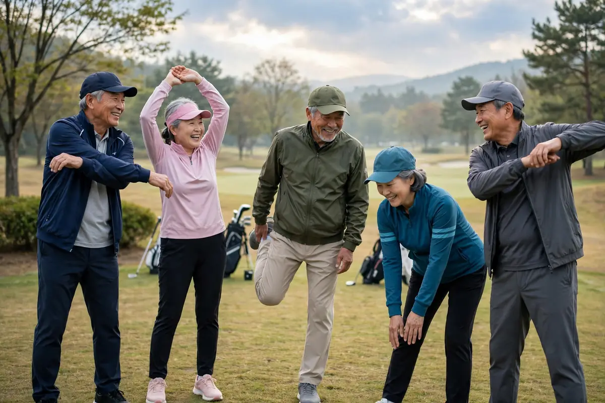 라운딩 전 준비운동