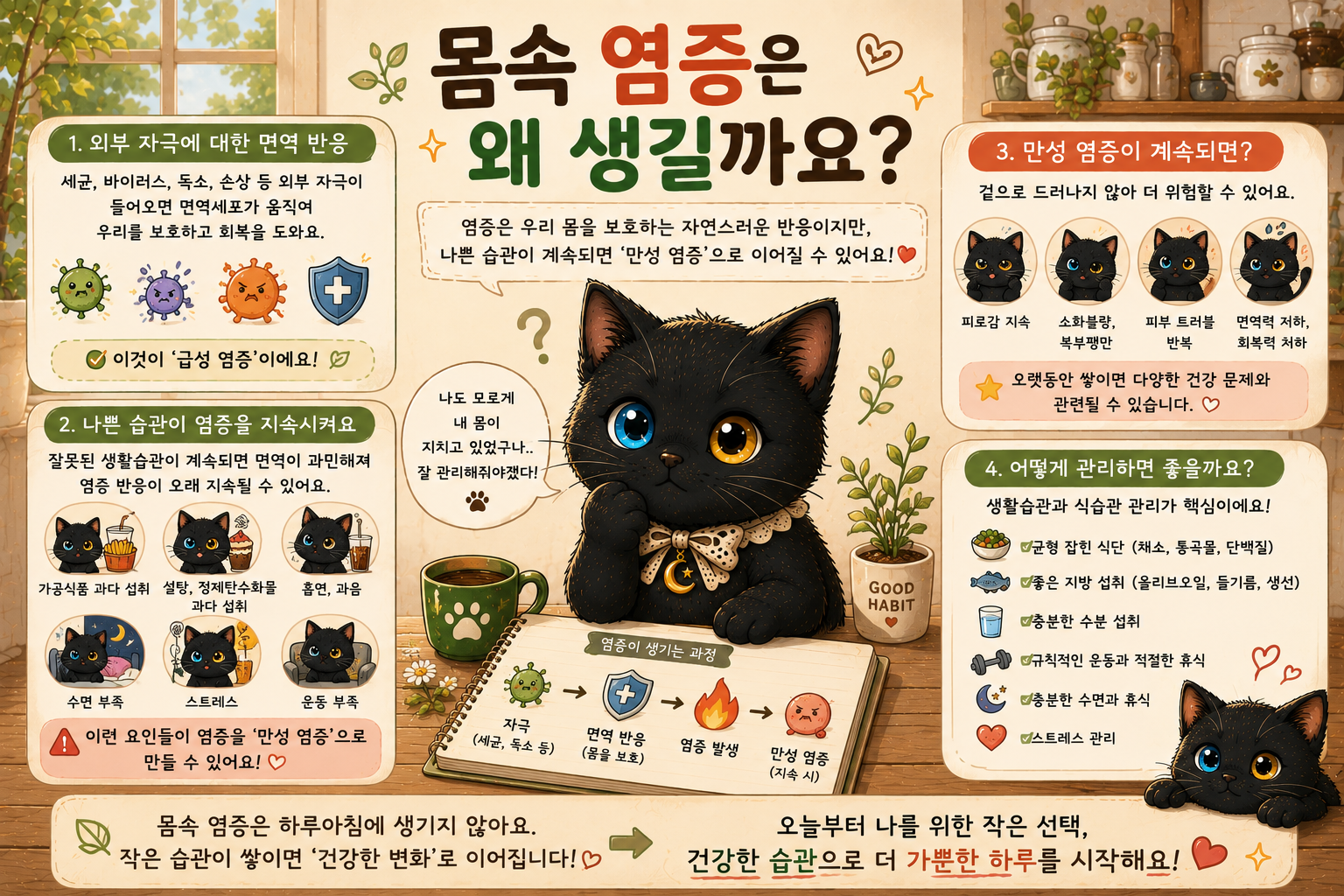몸속 염증은 왜 생길까요?