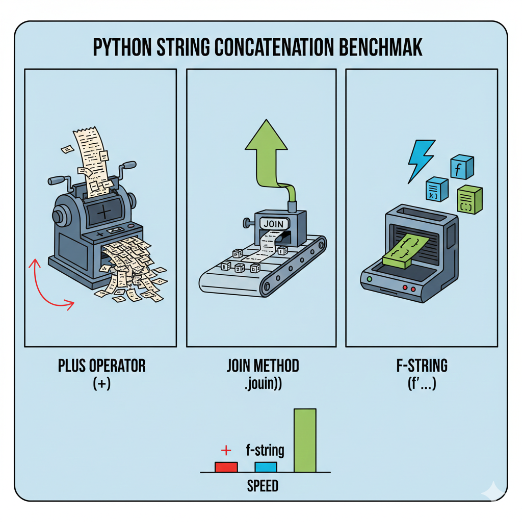 join, +, f-string 성능