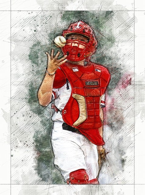 야외 야구장에서 마스크를 착용한 심판이 정면을 향해 두 손가락으로 판정 신호를 보내는 모습