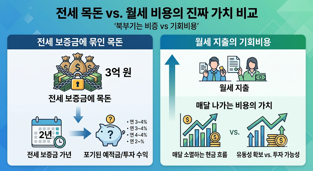 전세가 월세보다 비싸질 때, 우리가 놓치는 진짜 돈의 크기