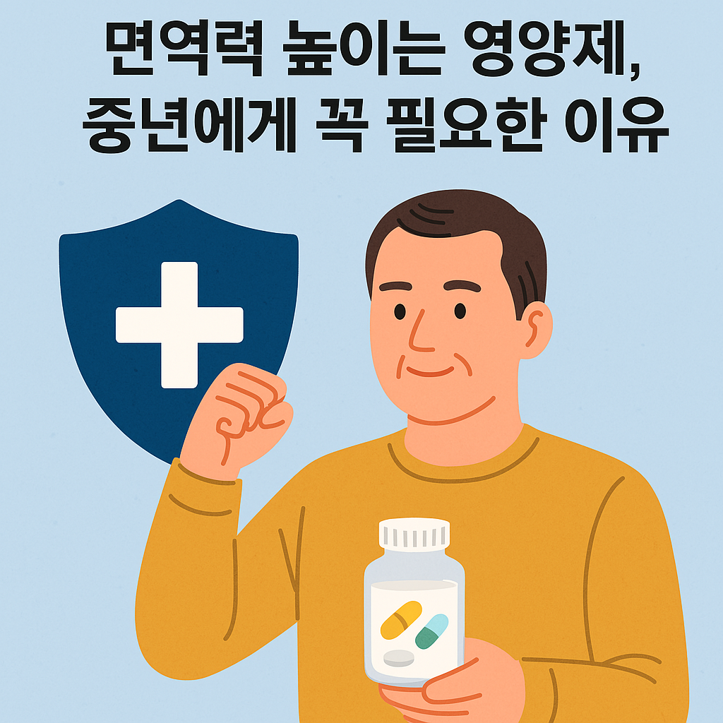 면역력 높이는 영양제, 중년에게 꼭 필요한 이유