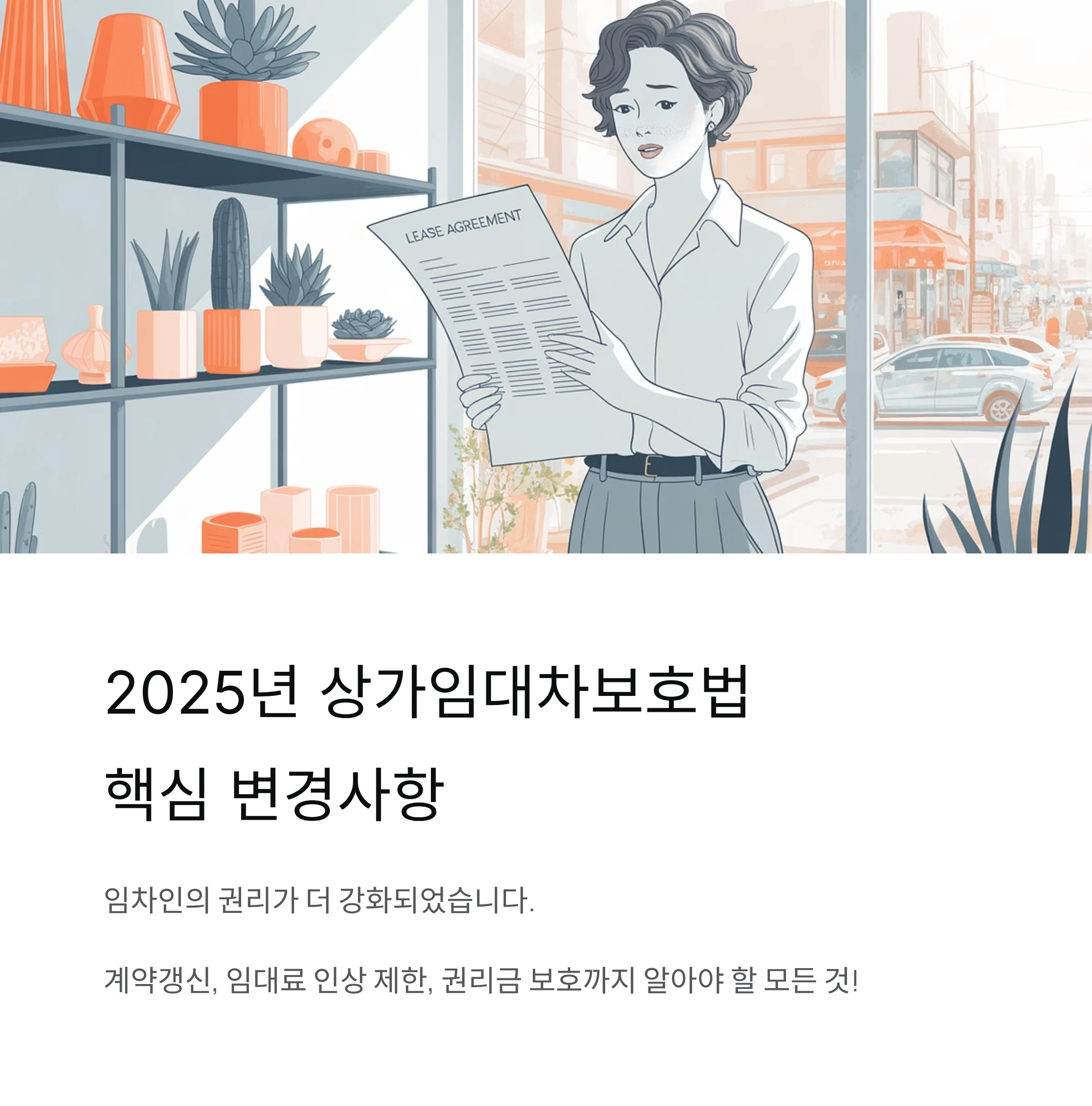 2025년 상가임대차보호법 핵심 요약
