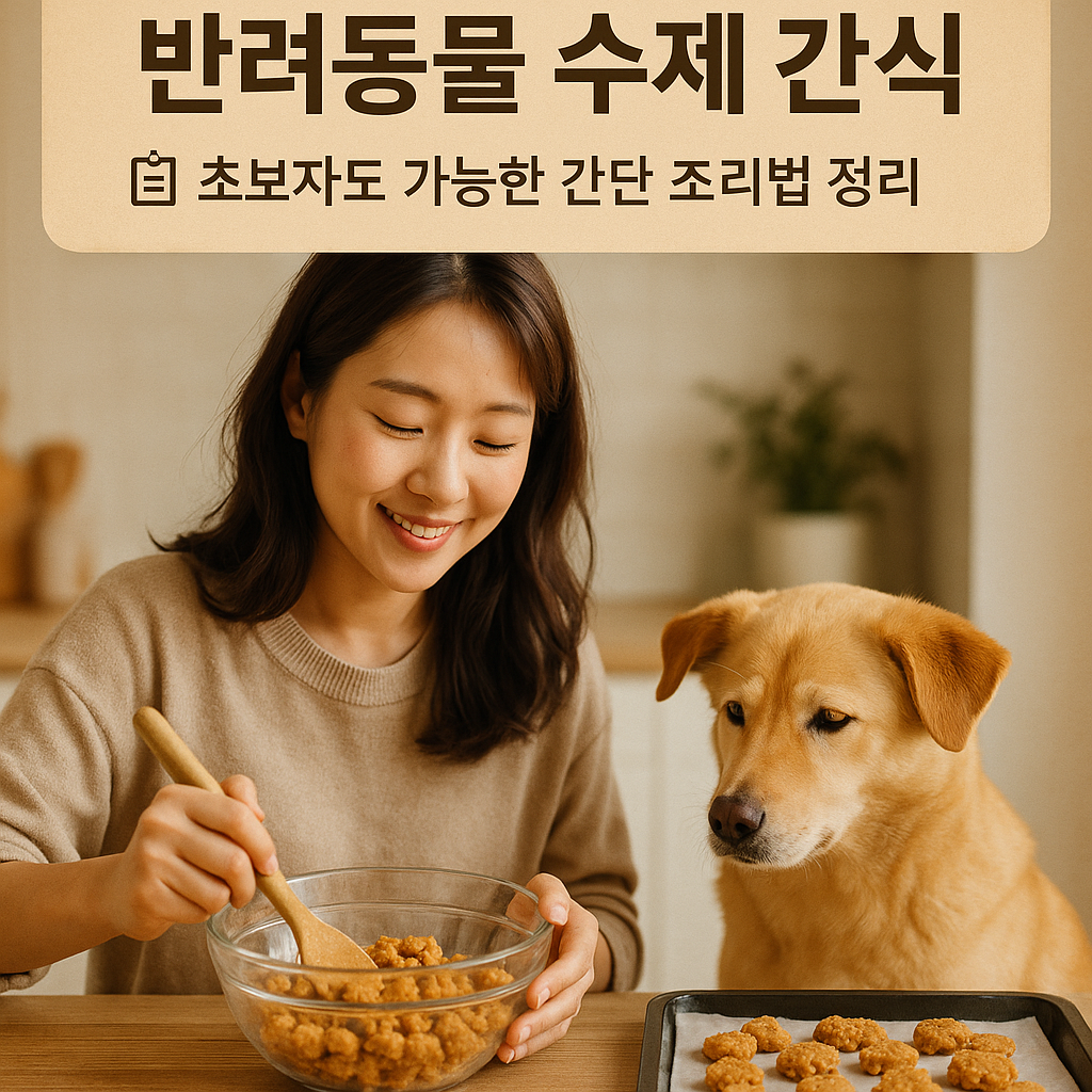[레시피 공개] 반려동물 수제 간식 ｜ 초보자도 가능한 간단 조리법 정리