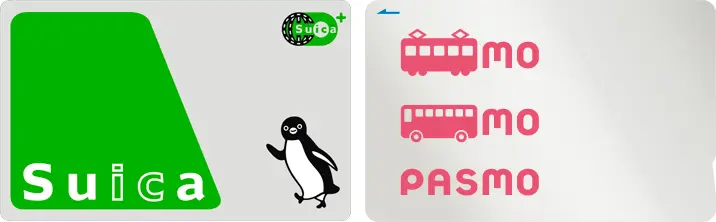 도쿄의 기본 교통 카드인 Suica , PASMO