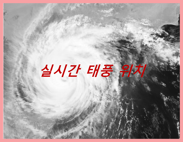 실시간 태풍 위치 확인 중요성