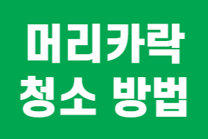 머리카락-청소-방법