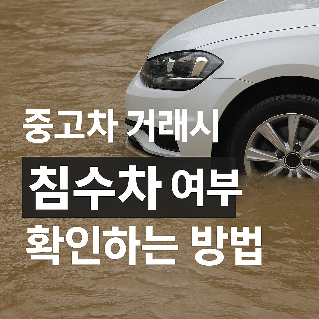 중고차 침수차 구별하는 방법 간단한 체크리스트 10개 항목 알아두기