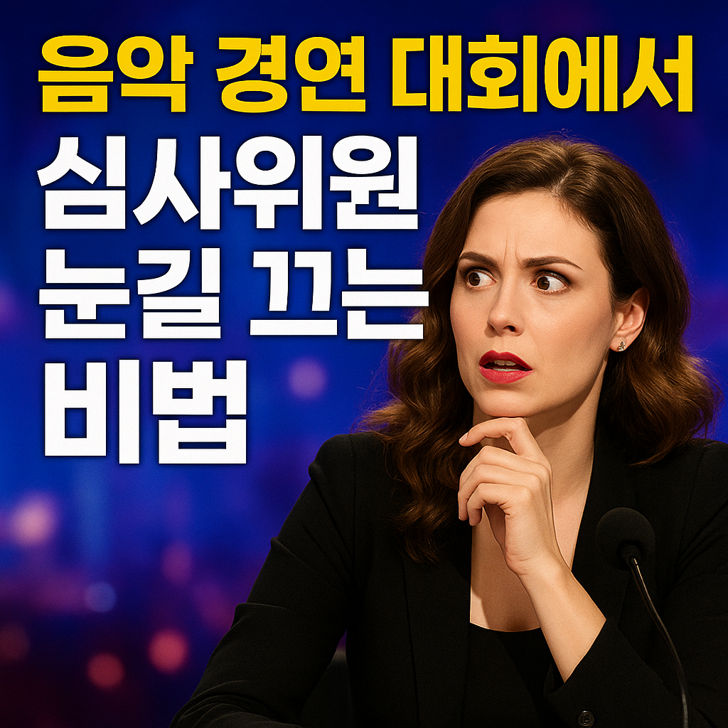 음악 경연대회에서 심사위원 눈길 끄는 비법 관련 사진