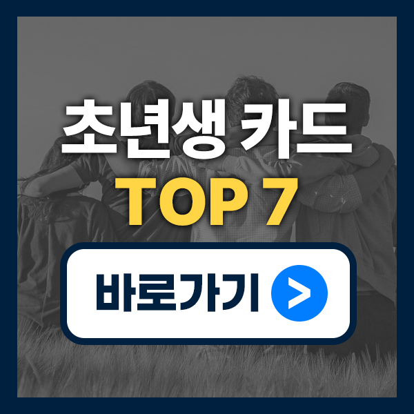 사회 초년생 신용카드 순위 TOP 7|혜택 좋은 입문용 카드 비교