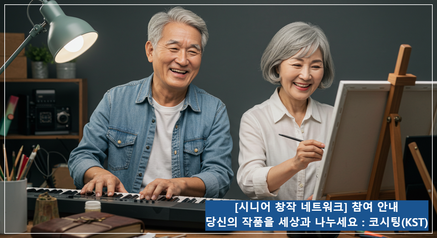 [시니어 창작 네트워크] 참여 안내 – 당신의 작품을 세상과 나누세요 : 코시팅(KST)