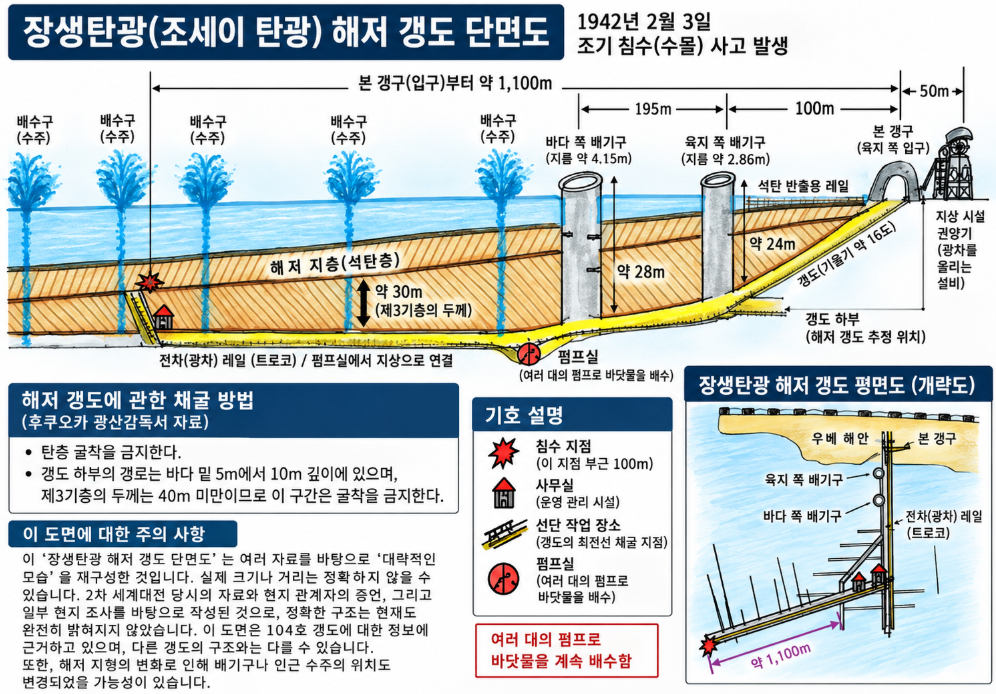 조세이 탄광|위치·조선인 강제동원