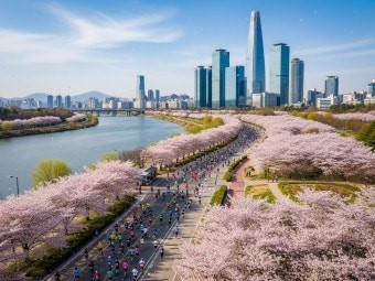 서울 벚꽃 주말 방문