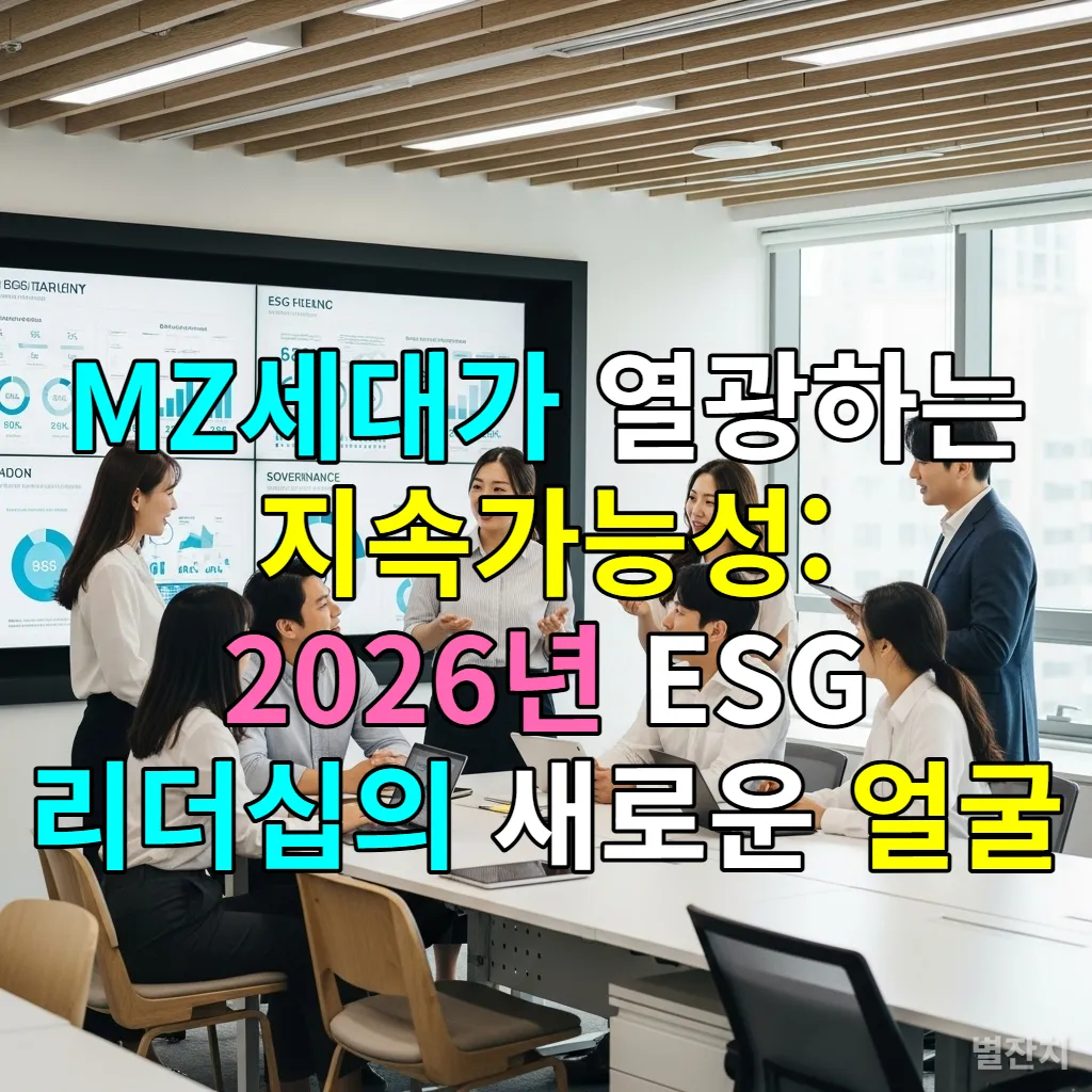MZ세대가 ESG 리더십을 논의하는 모습