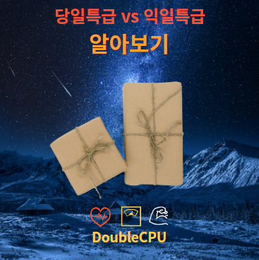 당일특급 vs 익일특급
