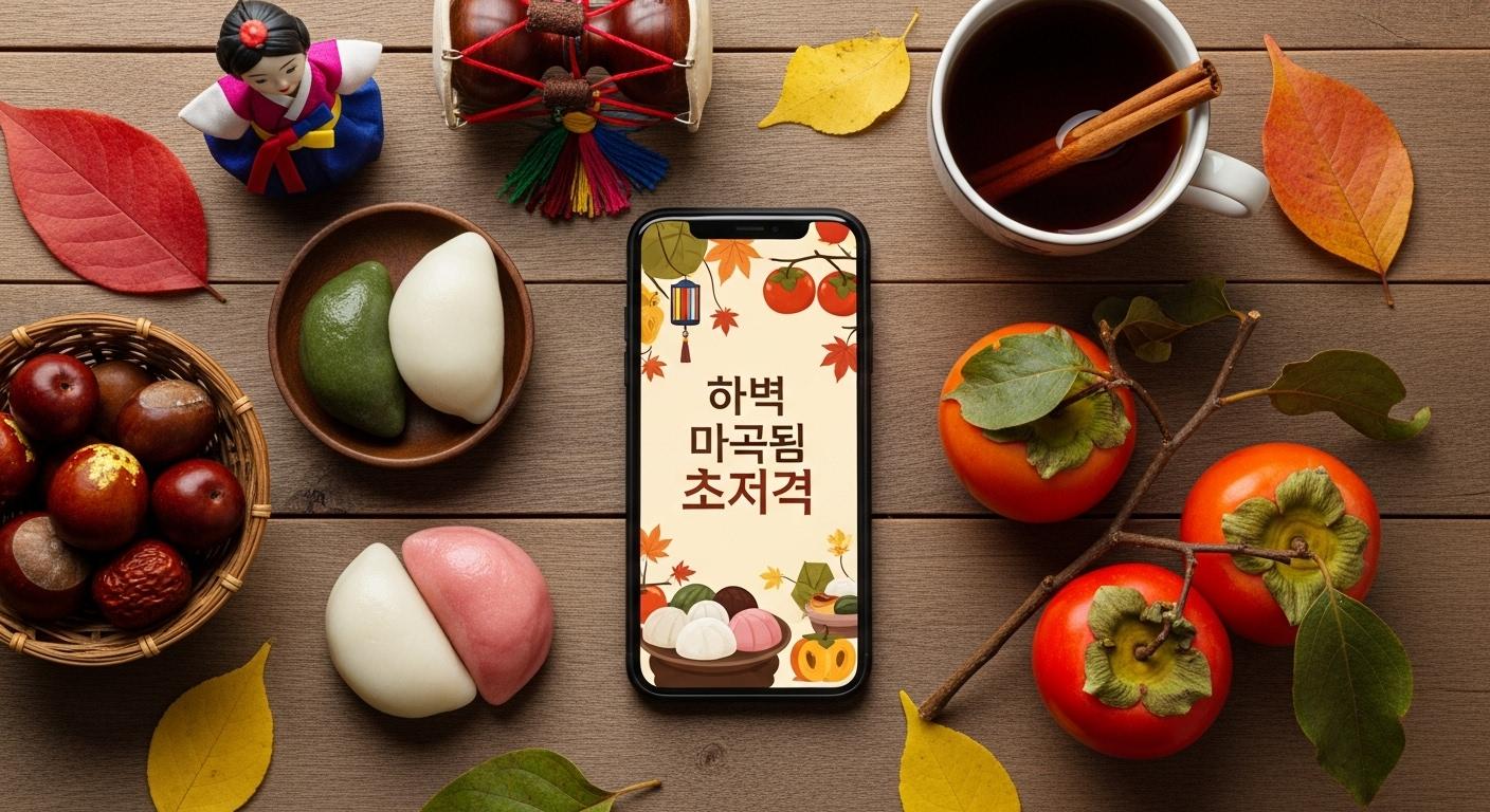 추석 문구 이미지