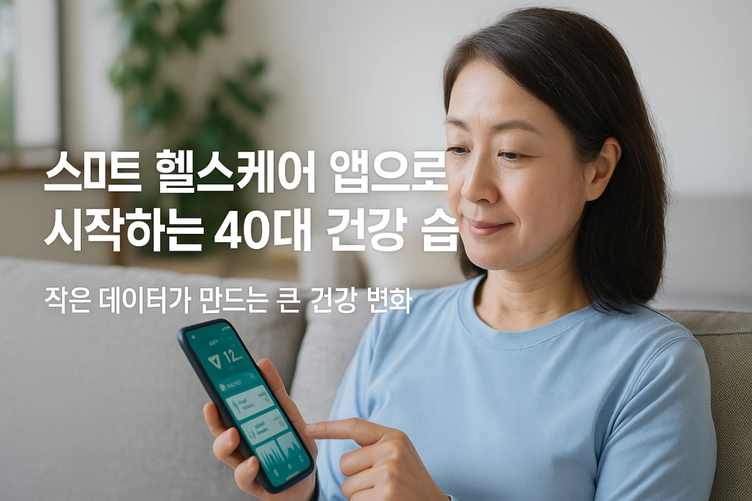 스마트 헬스케어 앱으로 시작하는 40대 건강 습관