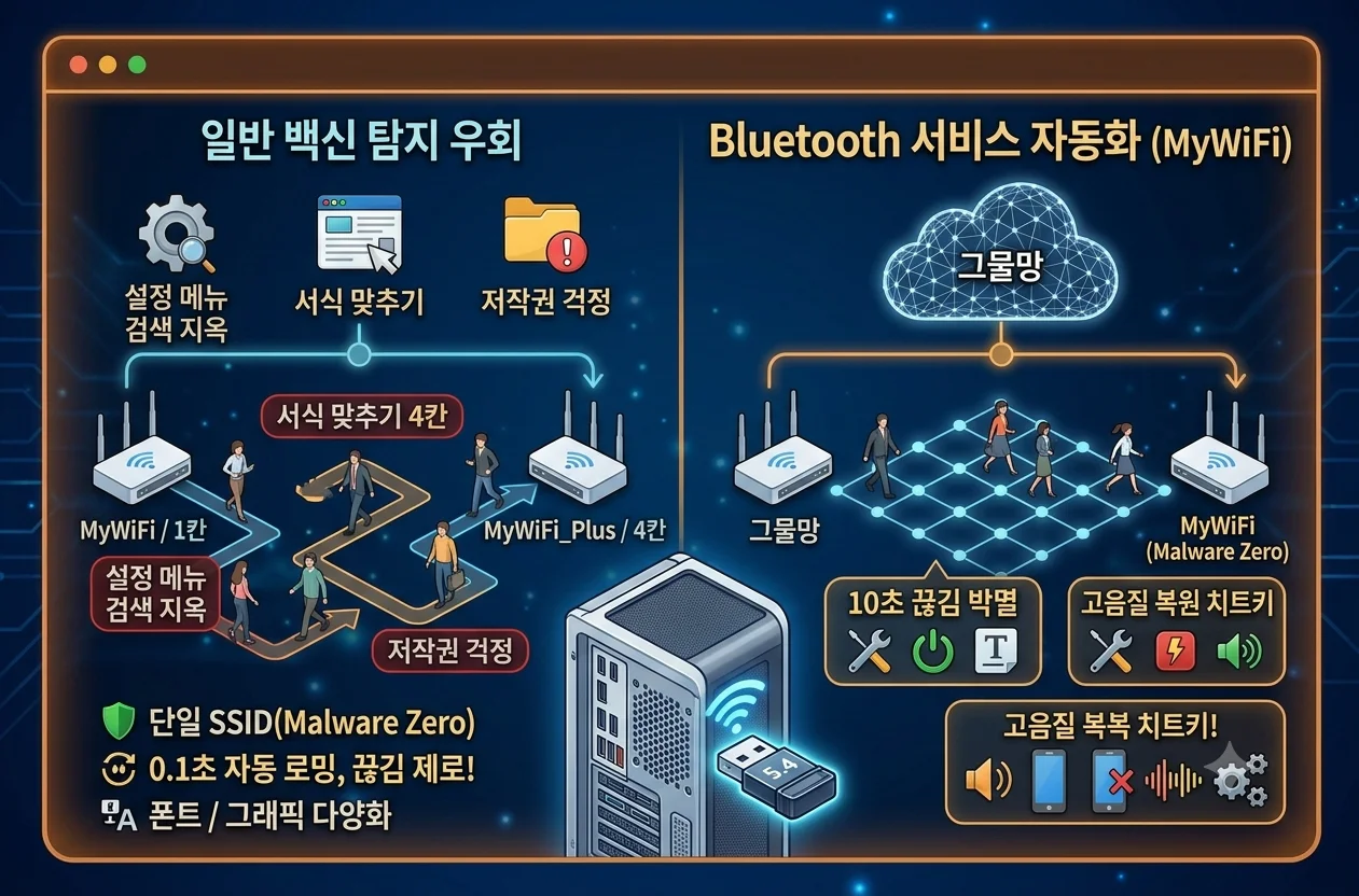 데스크톱 PC 무선 연결을 위한 초소형 블루투스 5.4 USB 동글 및 무선 헤드셋 추천
