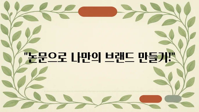 연구로 취업 포트폴리오 만들기