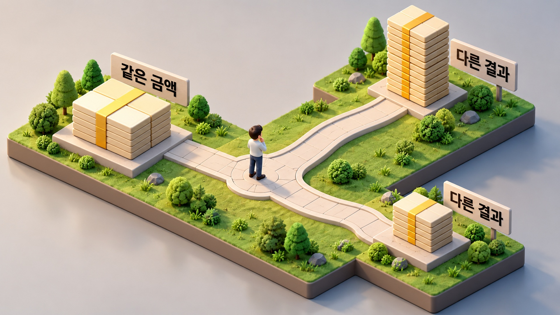 같은 금액 다른 결과