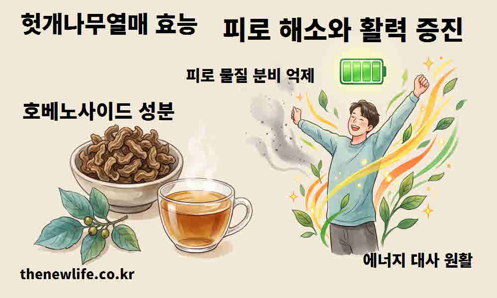 헛개나무열매 효능 피로 해소 활력 증진