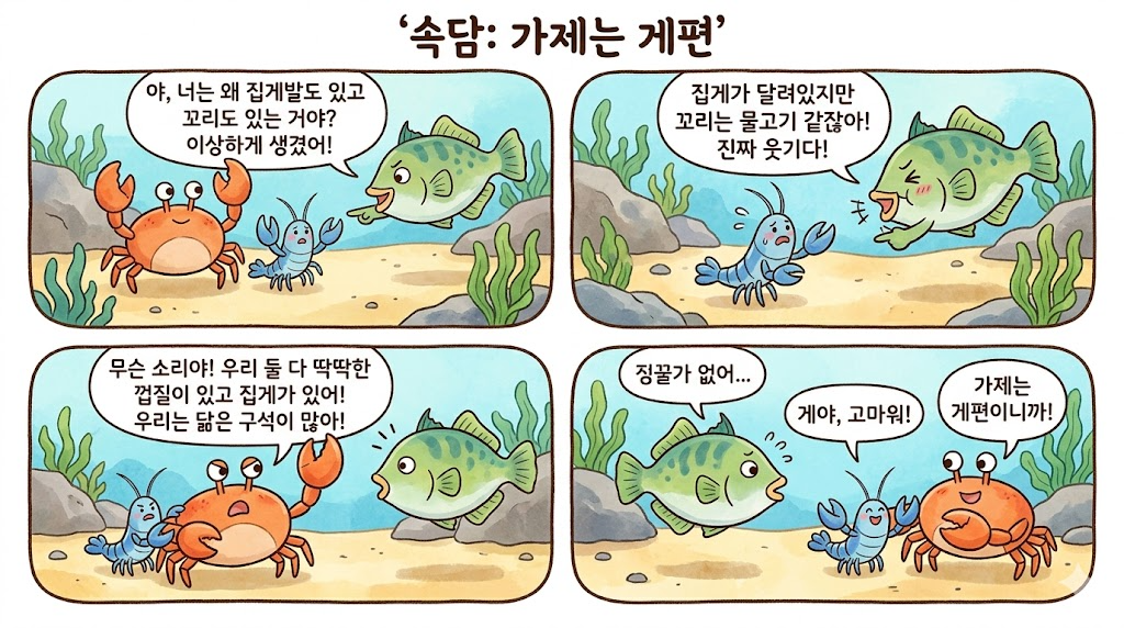 가제는 게편 속담