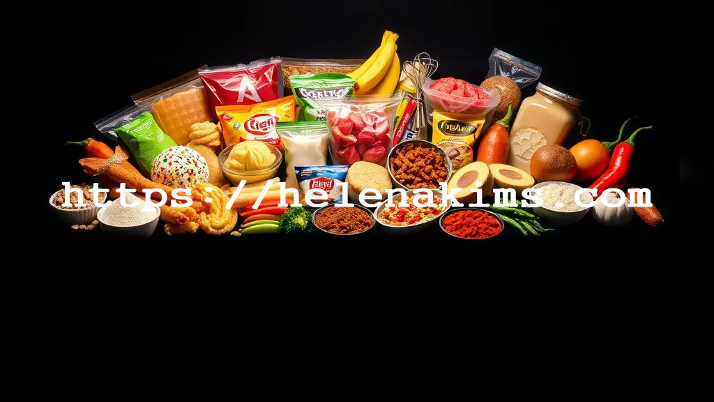 까맣게 어두운 배경에 입은 즐거운데 몸에는 나쁜 과자 등 가공식품들이 놓여 있는 모습.