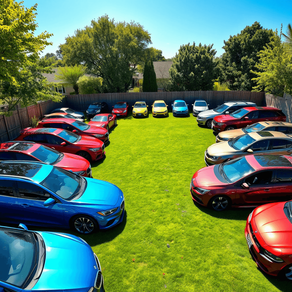 집에 차를 많이 보유한 꿈해몽