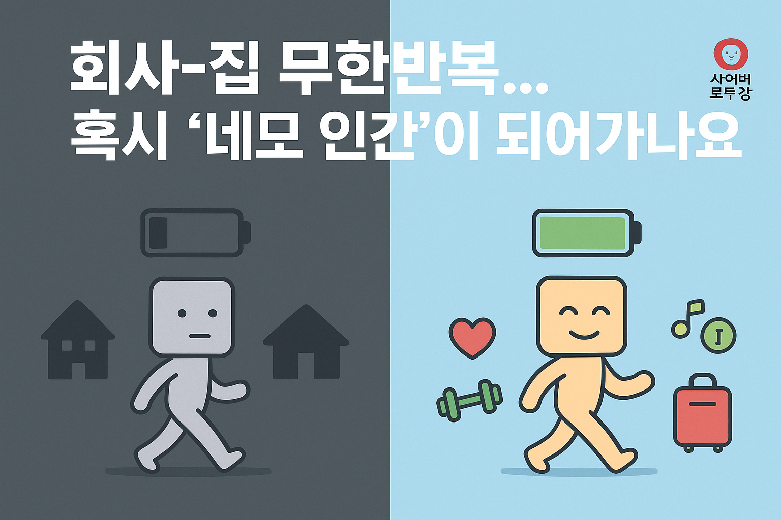 회사-집 무한반복에 '영혼'까지 닳아버린 당신, 이대로 괜찮으세요?