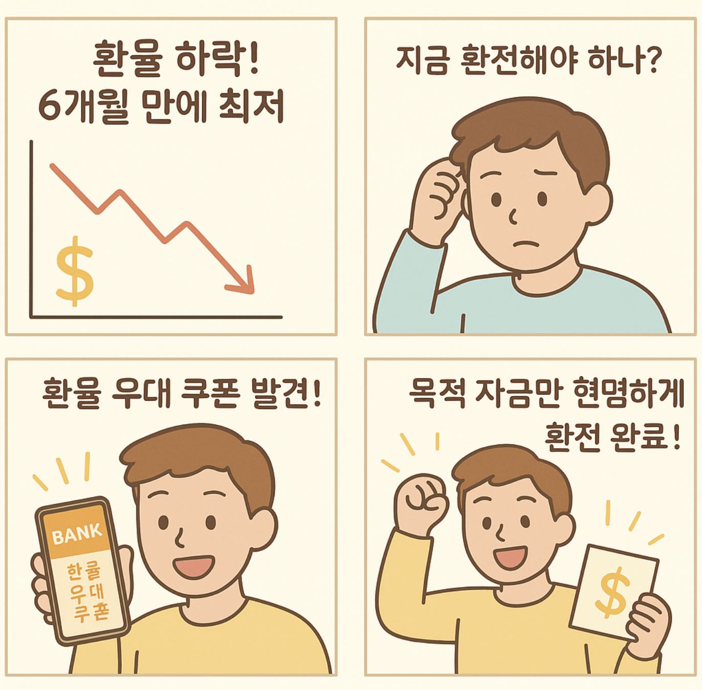 환율 4컷 만화