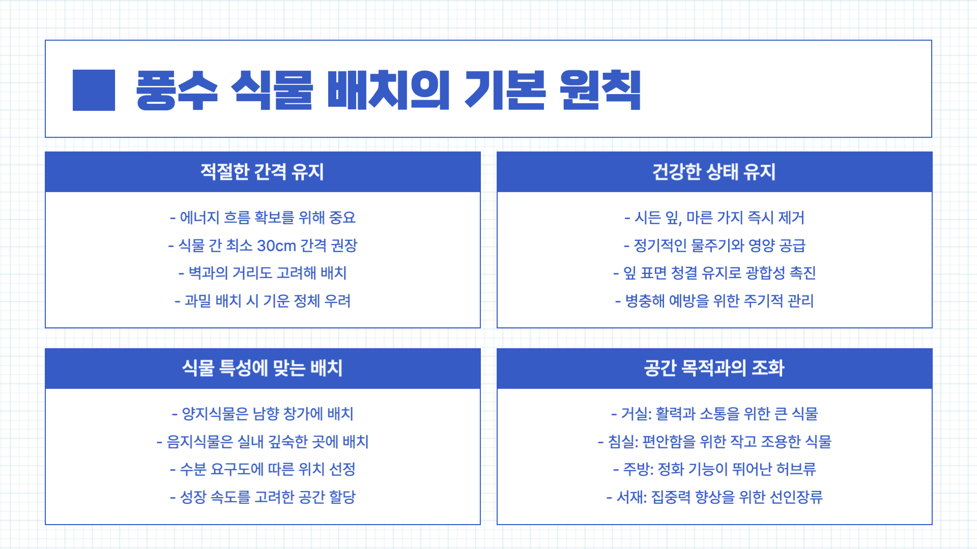 풍수 인테리어 좋은 식물