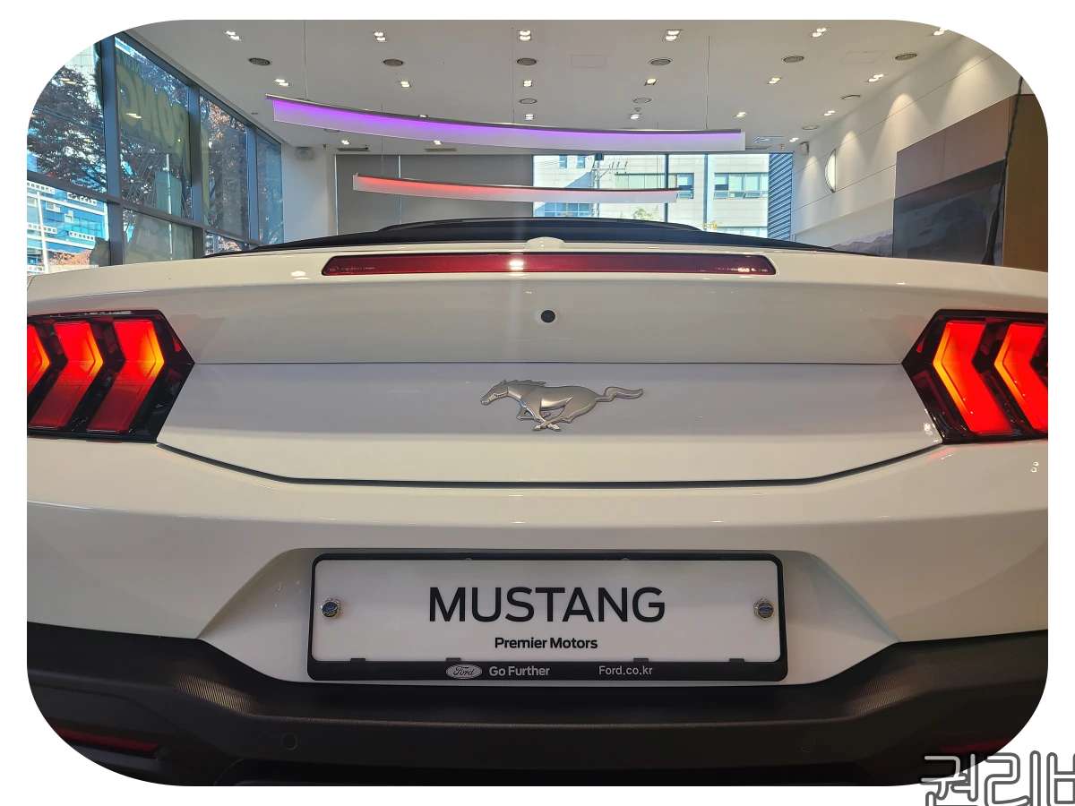 신형 머스탱 후면