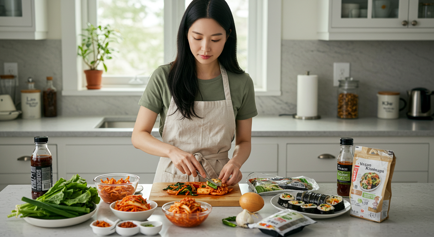 비건 시장 규모는 2025년 약 450억 달러로, 그중 발효식품은 15%를 차지합니다. 비건 김치는 젓갈 없이 과채·해조류로 감칠맛을 구현하고, 프로바이오틱 발효균 보존 기술을 적용해 현지 유통망에서도 신선도를 유지합니다. 냉동 비건 김밥은 -18℃ 급속 냉동으로 밥·채소 결합력을 강화해 해동 후 원형 그대로 탱글탱글함을 살립니다. 해외 유튜브 리뷰어들은 “진짜 김밥 같다”며 호평을 쏟아내며, 온라인 판매량이 2025년 1분기 비교 40% 급증했습니다.