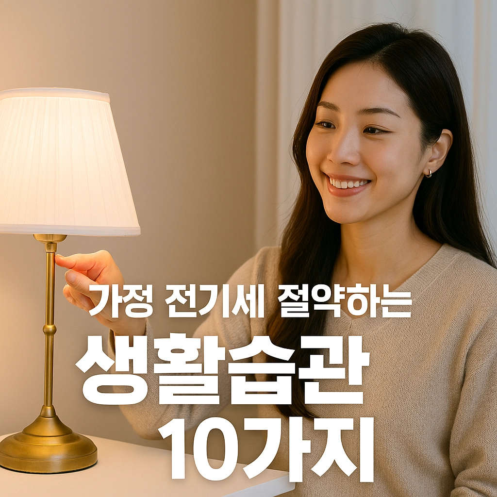 가정 전기세 절약하는 생활습관 10가지