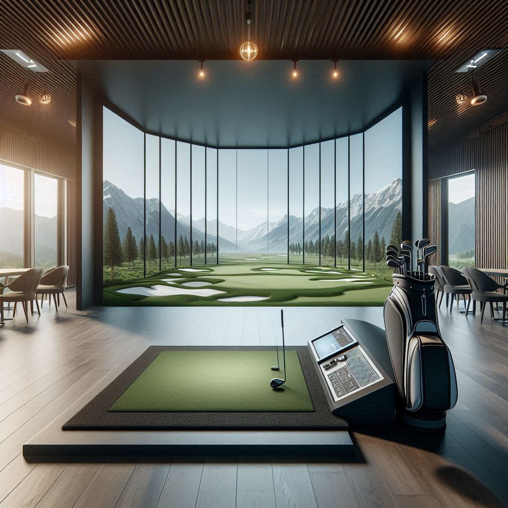 스크린골프장 배경