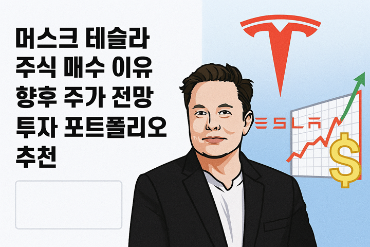 머스크 테슬라 주식 매수 이유, 향후 주가 전망, 투자 포트폴리오 추천