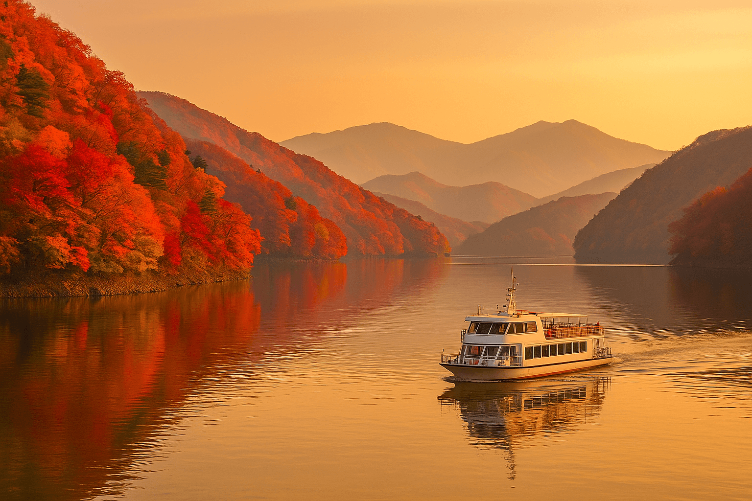 10월 물빛 위에 가을을 띄우다, 충주호 유람선 여행의 낭만