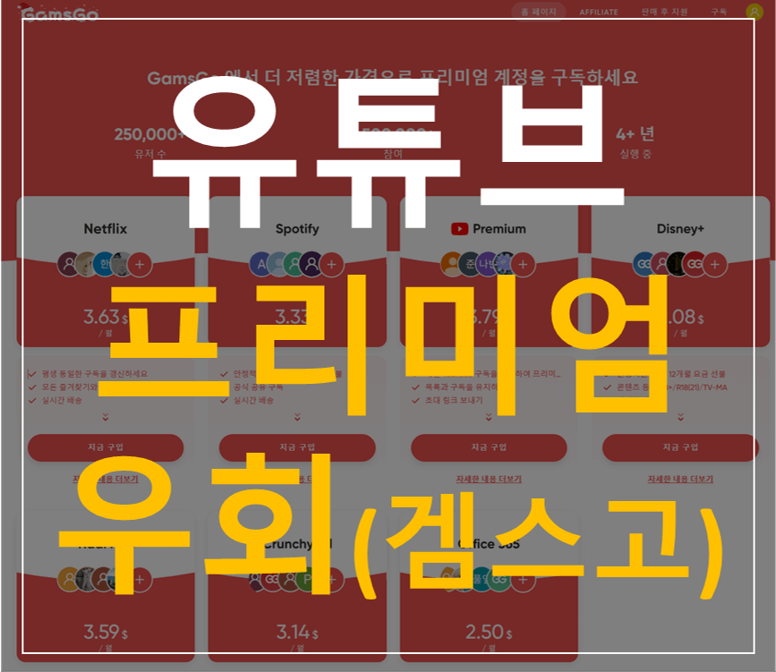 유튜브 프리미엄 우회 겜스고