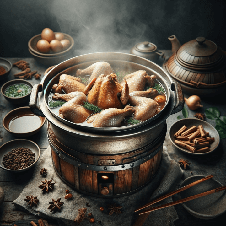 스팀 포트 치킨(Qi Guo Ji)