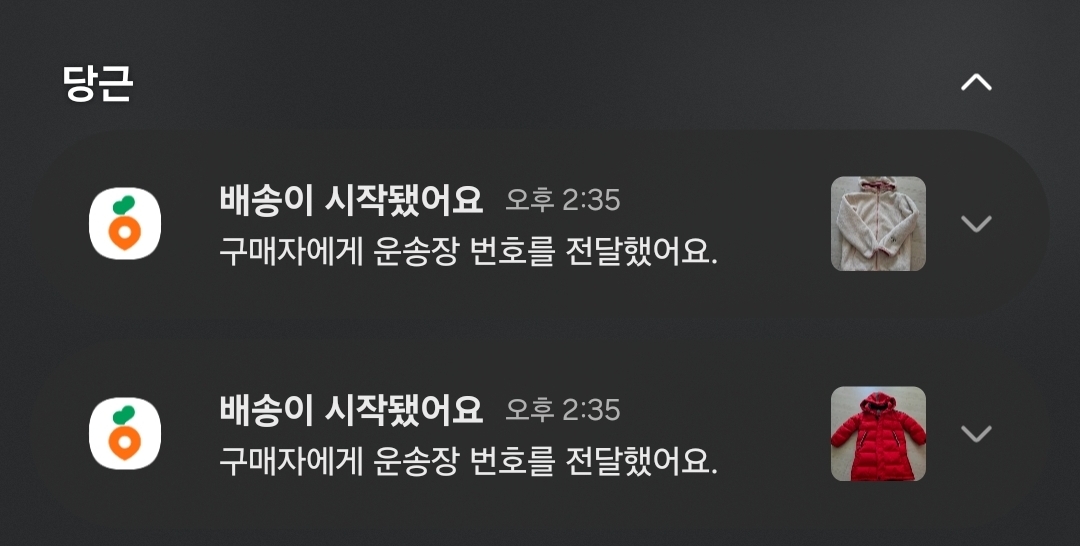 당근마켓 바로구매 판매 내역