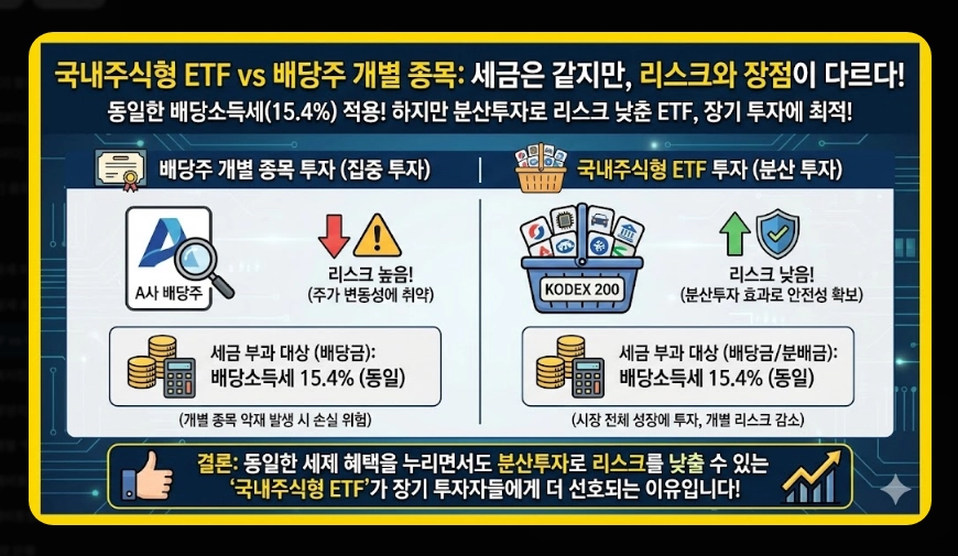 국내 ETF vs 해외 ETF 세금 비교 유형별 과세 구조 및 종합과세 피하는 법