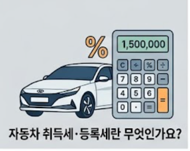 자동차 취득 및 등록세 인프로그래픽