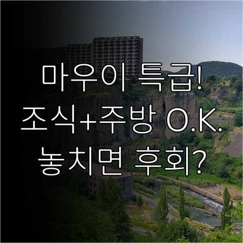 마우이 가족여행 호텔 추천 무료 조식..