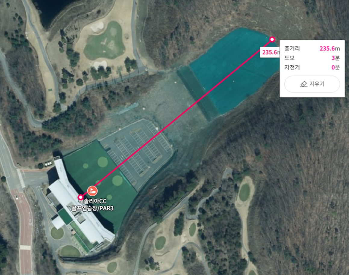 해솔리아 CC 골프연습장 위성사진