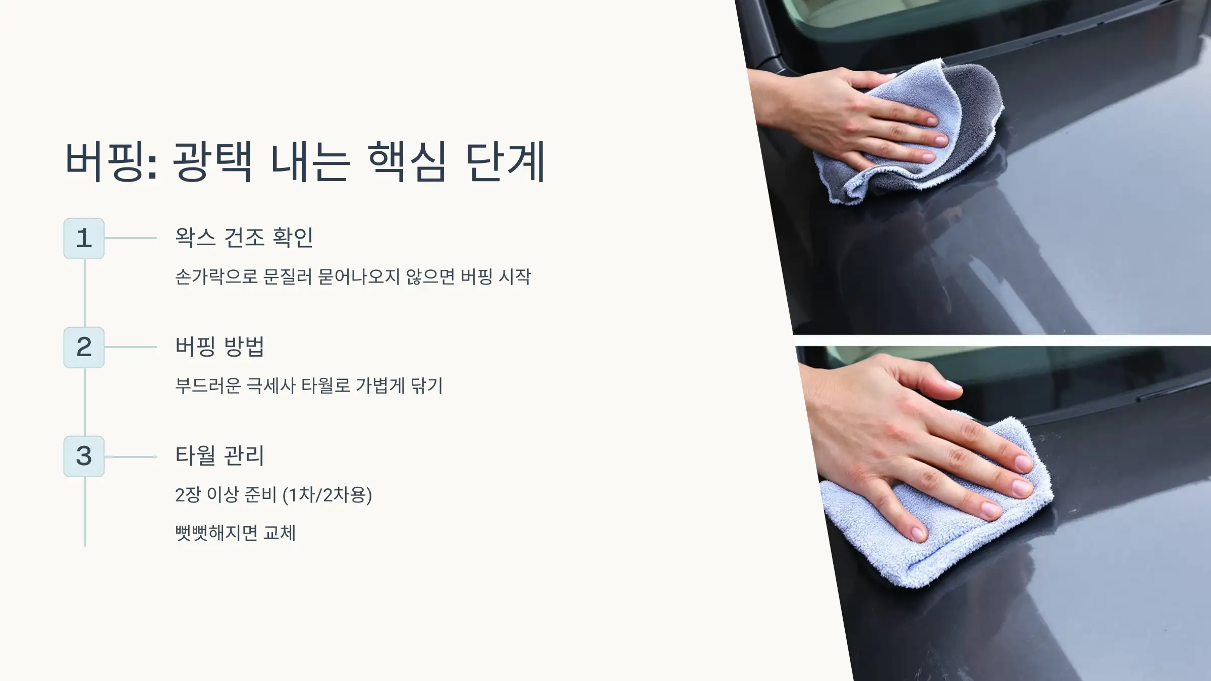 버핑: 광택을 내는 핵심 단계