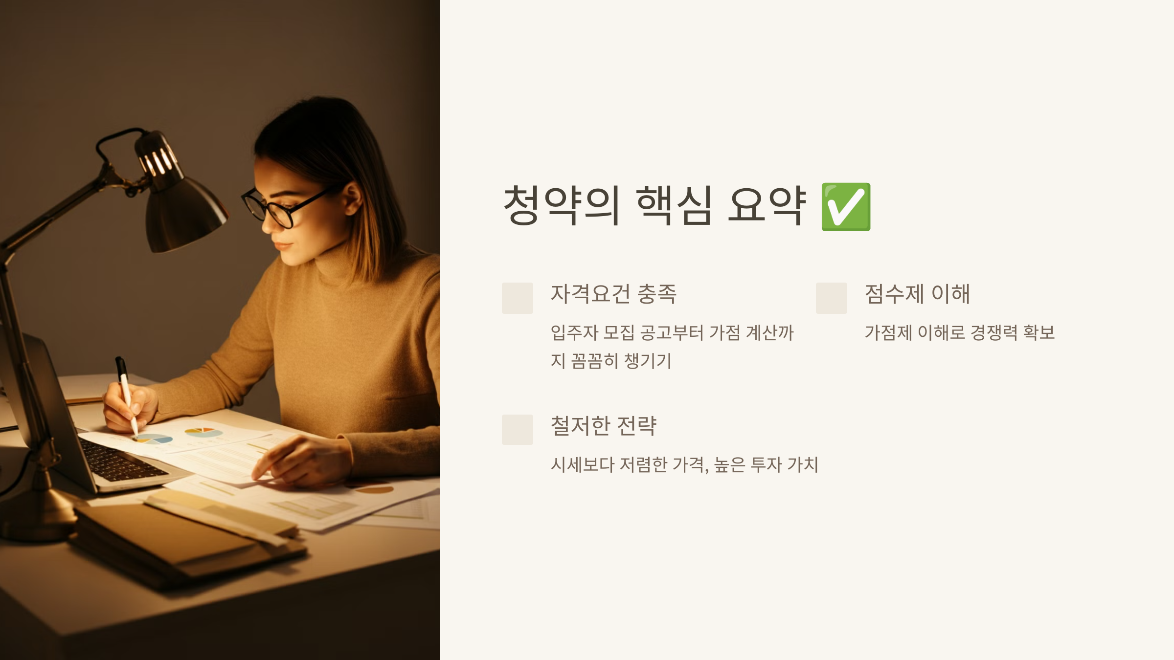 청약의 핵심 요약